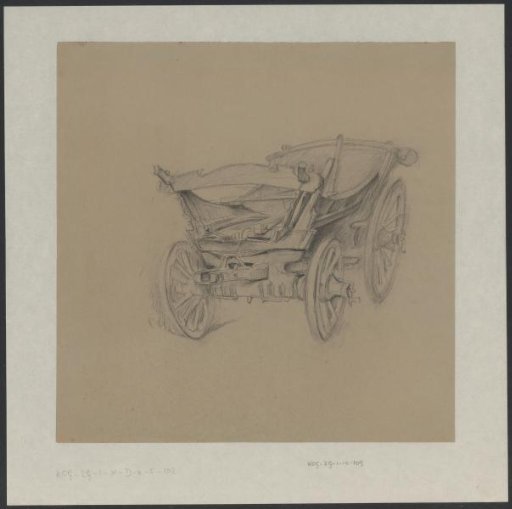 Farmer's cart without a horse