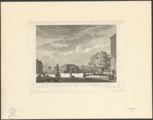 View of the Botermarkt in Amsterdam