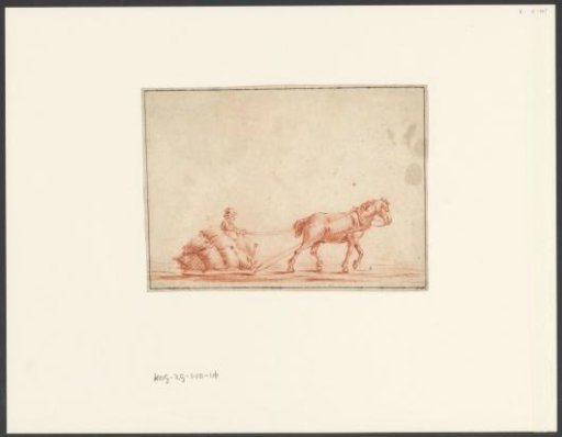 A Horse-Drawn Freight Sledge