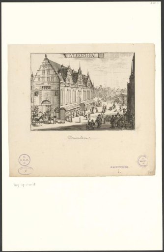 View of the Vleeshal in Haarlem