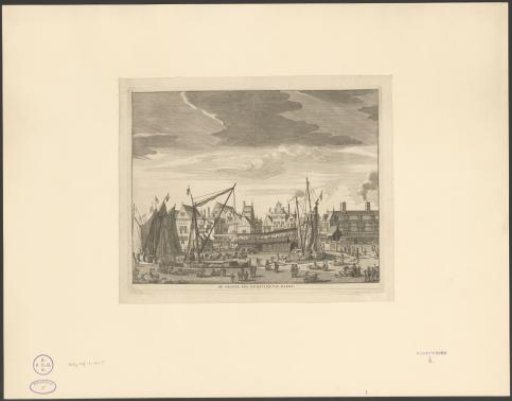 View of the Fish Market at the Damsluis on the Dam in Amsterdam
