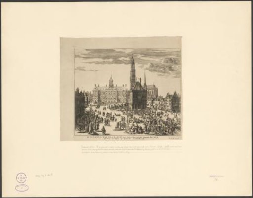 View of the Dam in Amsterdam, 1726