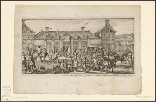 Departure from the Falconry Hunt at the Hunting Lodge Het Loo