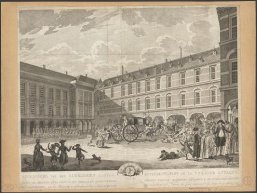 Disturbances as the Deputies of Dordrecht Ride Through the Stadthouder's Gate onto the Binnenhof, 1786