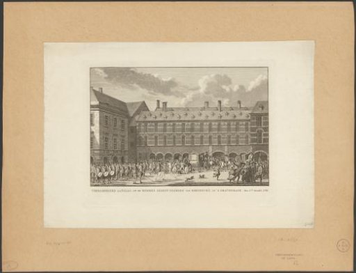 Disturbances as the Deputies of Dordrecht Ride Through the Stadthouder's Gate onto the Binnenhof, 1786