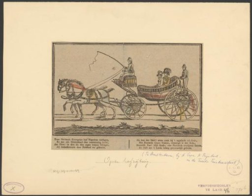 William II, King of the Netherlands, and Anna Pavlovna Romanova in an open carriage