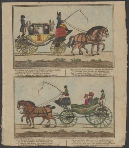 Various horse-drawn carriages