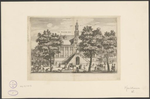 View of the Westerhal in Amsterdam
