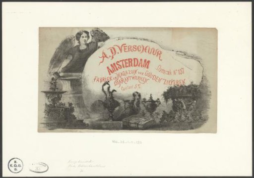 Trade label of A.D. Verschuur