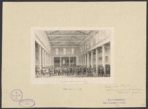 Interior of the Beurs of Zocher in Amsterdam
