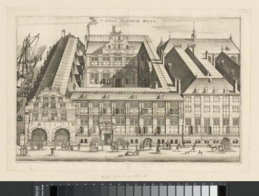 View of the East India House in Amsterdam