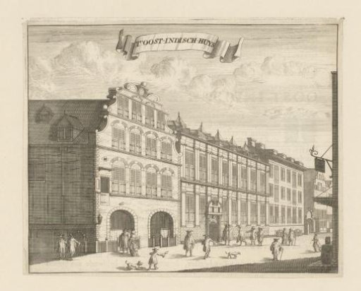View of the East India House in Amsterdam