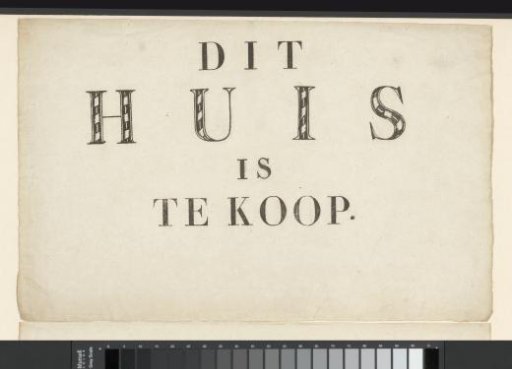Announcement of a house for sale