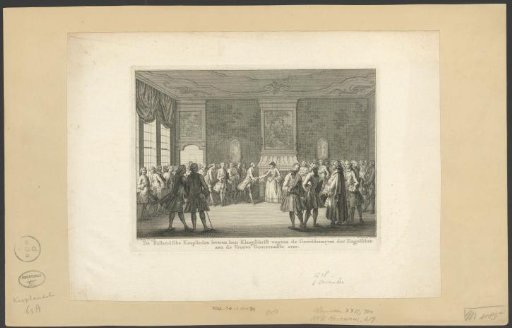 Dutch Merchants Present a Petition to Princess Anna Regarding English Attacks, 1758