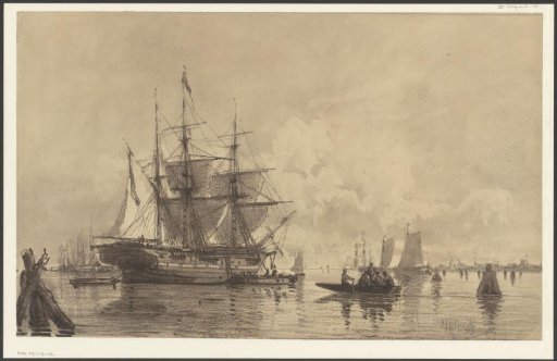 Merchant Ship in the Harbour