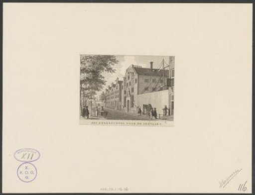 View of the Maritime School in Amsterdam