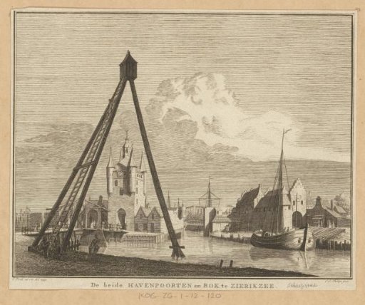 View of the Harbour of Zierikzee, 1743