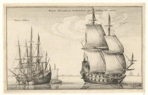 Dutch East Indiaman and Two Warships