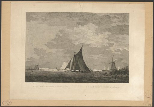 Ships on the IJ at Blauwhoofd in Amsterdam, 1762