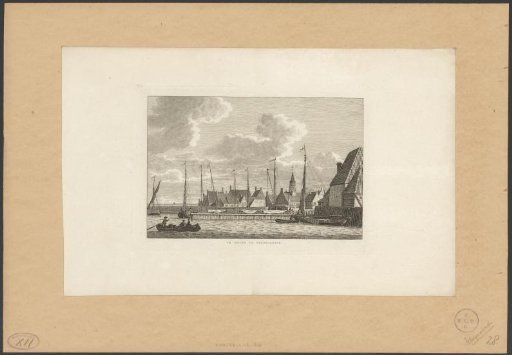 View of the harbor of Hindeloopen
