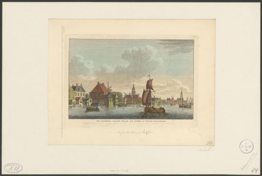 View of the village of Westzaandam seen from the water