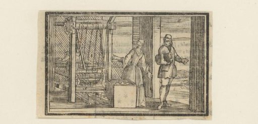 Woman working at a loom