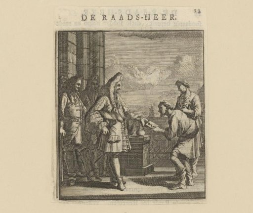 Man handing a letter to a Councillor
