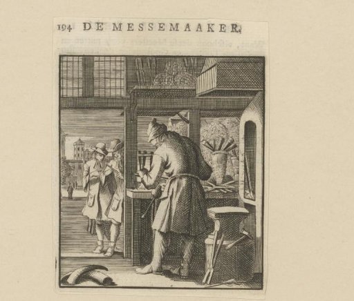 Knife maker at work