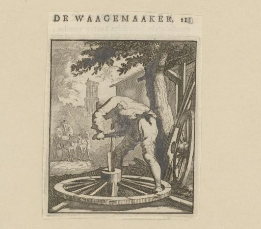 Man making a wheel