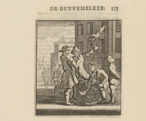 Pigeon Fancier Releasing a Pigeon