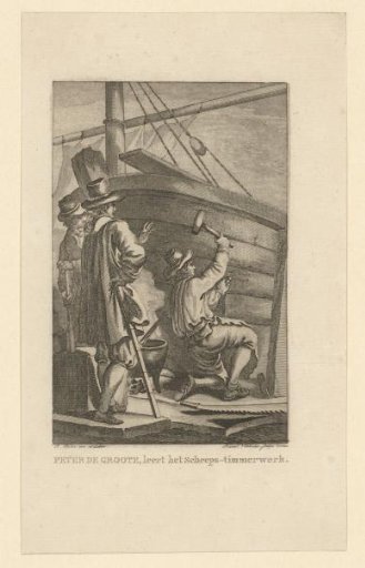 Tsar Peter the Great Working at the Shipyard in Amsterdam, 1697