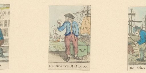 Sailor looking at a glass of wine