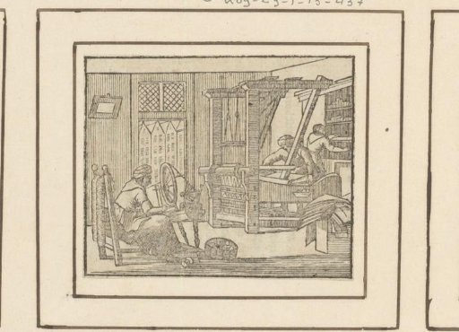 Spinning wool and weaving cloth