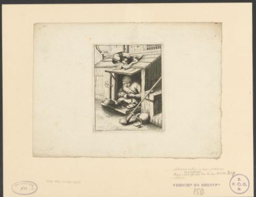 Shoemaker in his shop