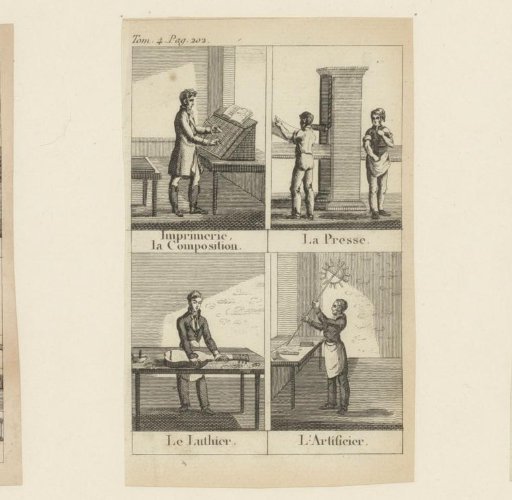 Typesetter, printing press, lute maker and pyrotechnician