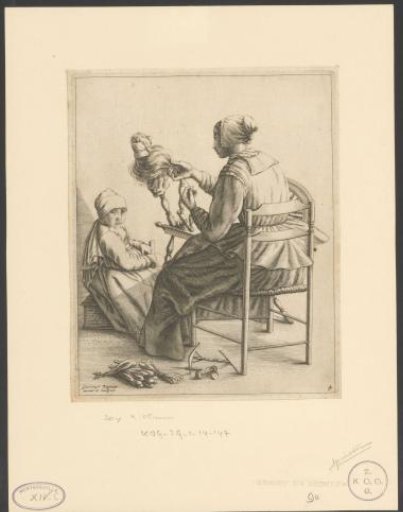Woman at a Spinning Wheel