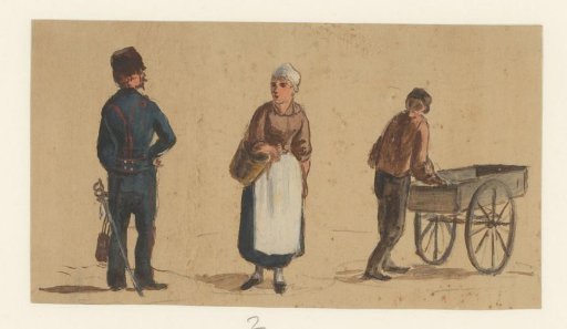 Soldier, Woman, and Man