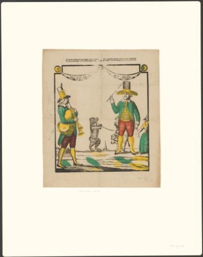 I Offer My Humble Service to Citizens, Gentlemen, and Farmers, / With My Experienced Bear, Who Faithfully Performs His Duties, / Give People, Just One Cent for His Dirty Tricks, / And Think: It Is Well Spent on Such a Poor Soul