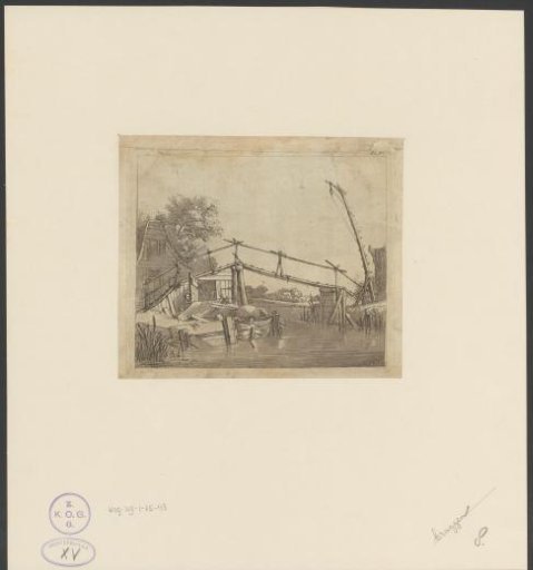 Footbridge over a canal