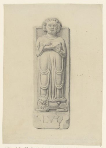 Stone from a house in Alkmaar, possibly Marcus the Evangelist