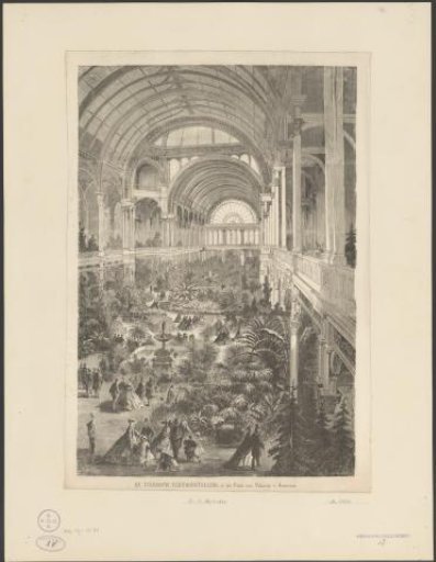 Horticultural Exhibition in the Paleis voor Volksvlijt in Amsterdam, 1865