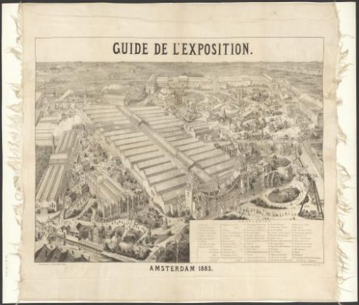 View of the World's Fair in Amsterdam, 1883