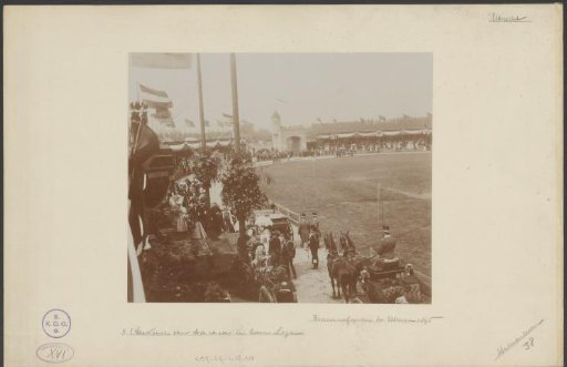 Arrival of the queen at the Ridderhofspelen, 1896