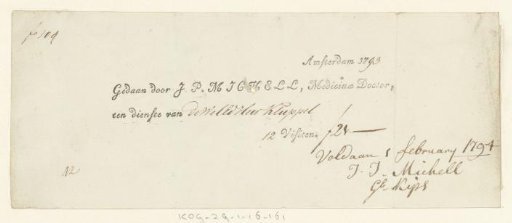 Account of the physician J.P. Michell, 1793