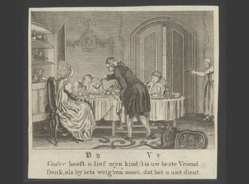 Father at table with his family