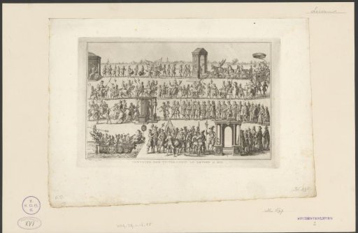 Procession at the inauguration of the University of Leiden, 1575