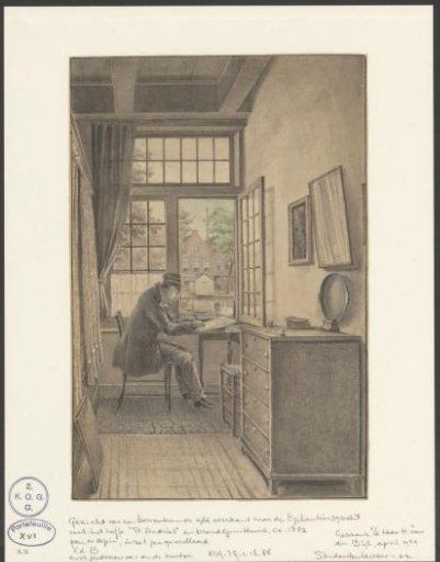 Man Working in His Study