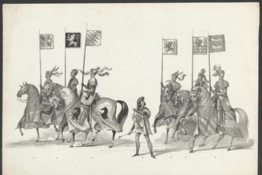 Knights with Banners