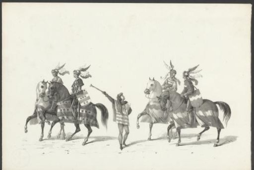 Pages on horseback