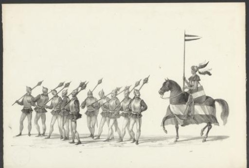 Soldiers from Gouda and a page